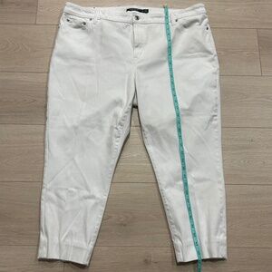 LAUREN Ralph Lauren Women's Premier Skinny Cropped Pants Preppy Size 20w